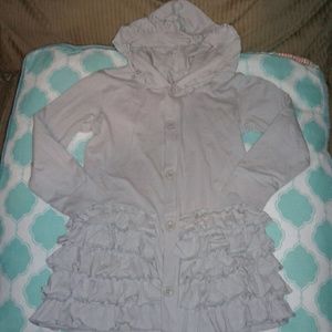 *SOLD* Ruffle Hooded Jacket